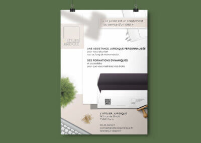 Affiche pour l’Atelier Juridique